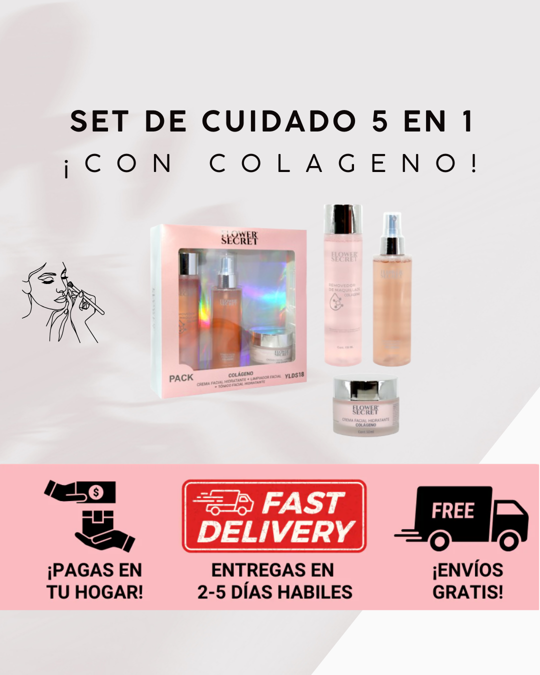 ¡LUCE UNA PIEL RADIANTE CON EL PODER DEL COLÁGENO! 🌟✨ SET 4 PCS